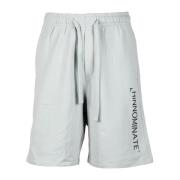 HINNOMINATE Bermuda Sweatshorts i bomullsfleece Blue, Herr