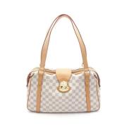 Louis Vuitton Vintage Pre-owned Canvas axelremsvskor White, Dam