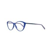 Emilio Pucci Blå Cat Eye Optiska Ramar med Fodral Blue, Dam