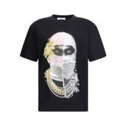 IH NOM UH NIT Masktryck Bomull T-shirt Black, Herr