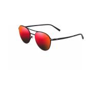 Maui Jim Stiliga Half Moon Solglasögon Black, Unisex