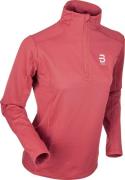 Women's Half Zip Grid Dusty Red