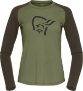 Norrøna Women's Femund pureUll Long Sleeve Loden Green