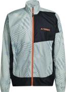 Adidas Men's Terrex Trail Running Printed Wind Jacket Lingrn/Maggre