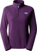 The North Face Women's 100 Glacier 1/4 Zip Black Currant Purple