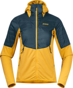 Bergans Women's Senja Midlayer Hood Jacket Light Golden Yellow/Orion B...