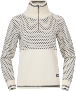 Women's Alvdal Wool Half Zip Vanillawhite/Soliddarkgrey