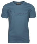 Pinewood Kids' Outdoor Life T-Shirt Azur Blue