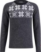 Ulvang Men's Rav Kiby Roundneck  Charcoal Melange/Grey Melange/Black