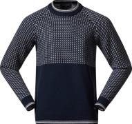 Men's Alvdal Wool Jumper Navy Blue/Vanilla White