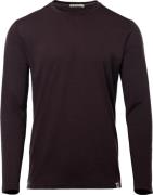 Aclima Men's LightWool 180 Crewneck Chocolate Plum