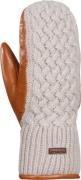 Kombi Women's Ariana Leather and Knit Mittens Moonstone