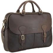 Barbour Wax Leather Briefcase Olive