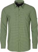 Pinewood Men's Insectsafe Long Sleeve Shirt Pine Green/Off White