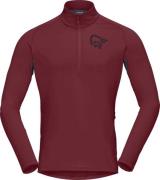 Norrøna Men's Fjørå Equaliser Long Sleeve Zip Top Tawny Port