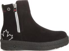 Canada Snow Women's Mount Baker Suede Boots Reflective Zip Black