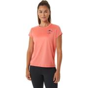 Asics Women's Fujitrail Logo Short Sleeve Top Papaya