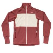 Devold Women's Egga Grid Merino Jacket Marsala/Offwhite