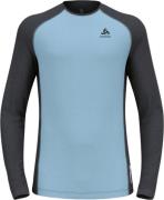 Odlo Men's Performance Wool 150 Base Layer Provincial Blue - Dark Grey...