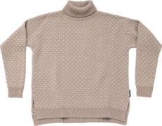 Devold Women's Sørisen Wool High Neck Stone/offwhite