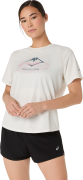 Asics Women's Fujitrail Logo Short Sleeve Top Cream