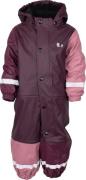 Lindberg Kids' Fagerhult Rain Baby Overall Fleece Plum/dry Rose