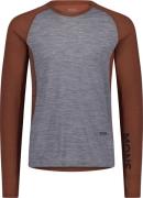 Mons Royale Men's Temple Merino Long Sleeve Cinnamon/grey Heather