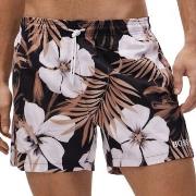 BOSS Badbyxor Turtle Recycled Swim Shorts Svart mönstrad polyester Lar...