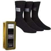 Calvin Klein Strumpor 3P Forbes Logo Patch Socks Gift Box Svart Strl 4...