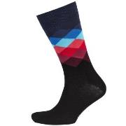 Happy socks Strumpor Faded Diamond Sock Svart Mönster bomull Strl 41/4...