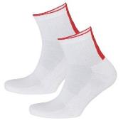 HUGO Strumpor 2P Rib Logo Ankle Sock Vit Strl 43/46