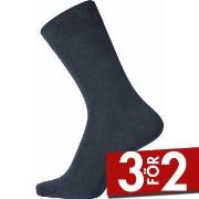 Egtved Strumpor Pure Cotton Socks Mörkblå bomull Strl 45/48 Herr