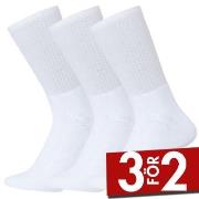 Claudio Strumpor 3P Tennis Socks Vit Strl 40/45 Herr