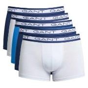 Gant Kalsonger 5P Basic Trunks Blå/Vit bomull Large Herr