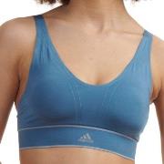 adidas BH 40GG Seamless Plunge Bra Blå Medium Dam