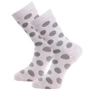 Trofe Bamboo Dot Socks Strumpor 2P Vit Strl 39/42 Dam