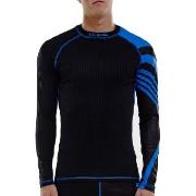 Salming Baselayer LS Tee Men Svart/Blå polyester Small Herr