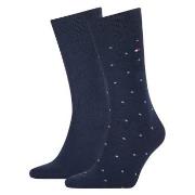 Tommy Hilfiger Strumpor 2P Men Dot Socks Marin Strl 39/42 Herr