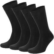 Topeco Strumpor 4P Men Socks Plain Svart Strl 45/48 Herr