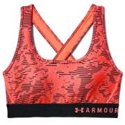 Under Armour BH Mid Crossback Print Sports Bra Röd Mönstrad polyester ...