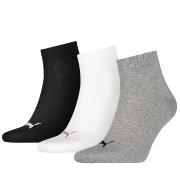 Puma Strumpor 3P Quarter Socks Grå/Svart Strl 39/42