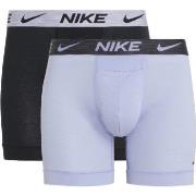 Nike Kalsonger 4P Dri-Fit ReLuxe Boxer Brief Lila/Svart Medium Herr