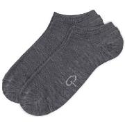 Pierre Robert Strumpor 2P Wool Low Cut Socks Grå Strl 37/40