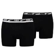 Puma Kalsonger 2P Men Multi Logo Boxer Svart bomull Medium Herr