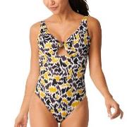 Sloggi Shore Fancy Guppy Swimsuit Svart/Gul Small Dam