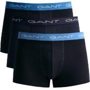 Gant Kalsonger 3P Cotton Trunks Svart/Blå bomull Medium Herr