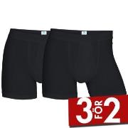 Dovre Kalsonger 2P Organic Cotton Boxer With Fly Svart ekologisk bomul...