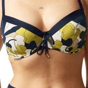 Chantelle Flowers Underwire Bikini Bra Blå m blommor C 75 Dam