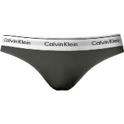 Calvin Klein Trosor Modern Cotton Field Olive Thong Oliv Medium Dam