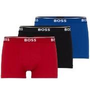 BOSS Kalsonger 3P Cotton Stretch Trunks Svart/Blå bomull Small Herr